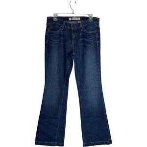Gap Original‎ Long and Lean Flare Bootcut Jeans Dark Wash Blue Womens 10 Regular